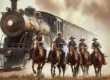 Outlaws robbing a train